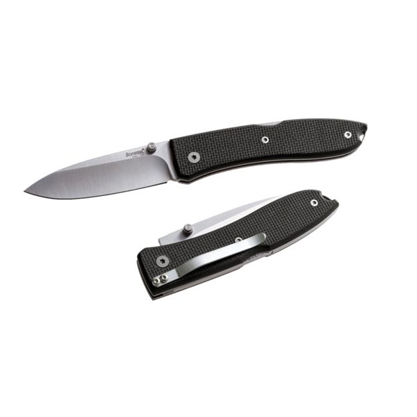 OPERA - Folding knife w/D2 bld, Black G10 w/clip