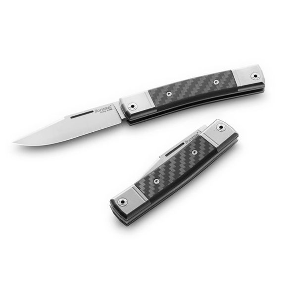 BestMan - ONE M390 Clip bld, Carbon Fiber hdl, Titanium Bolster & liners