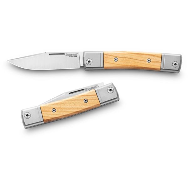 BestMan - ONE M390 Clip bld, Olive wood hdl, Titanium Bolster & liners