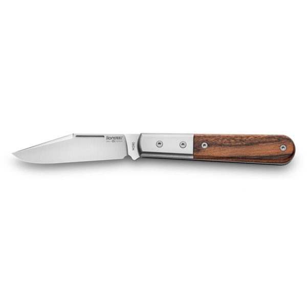 BARLOW - Clip M390 blade, Santos wood Handle, Ti Bolster & liners