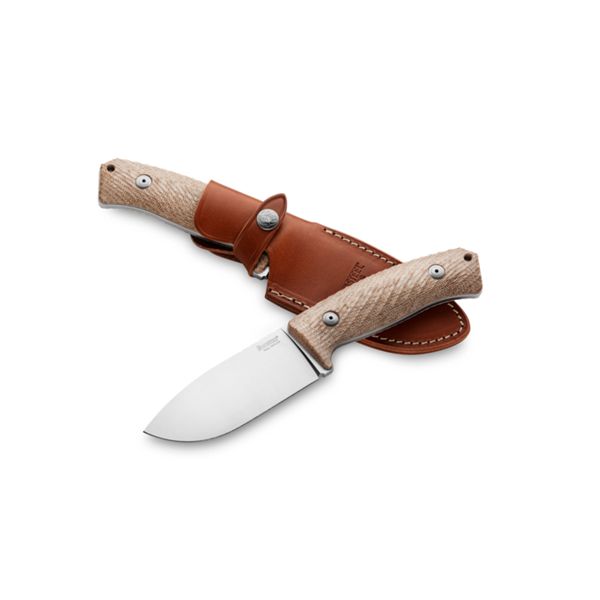 M3 - Hunting fix knife w/NIOLOX bld, NATURAL CANVAS hdl, cordura sheath