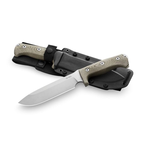 M7 - Fixed knife w/SLEIPNER bld, GREEN CANVAS hdl, cordura/kydex sheath