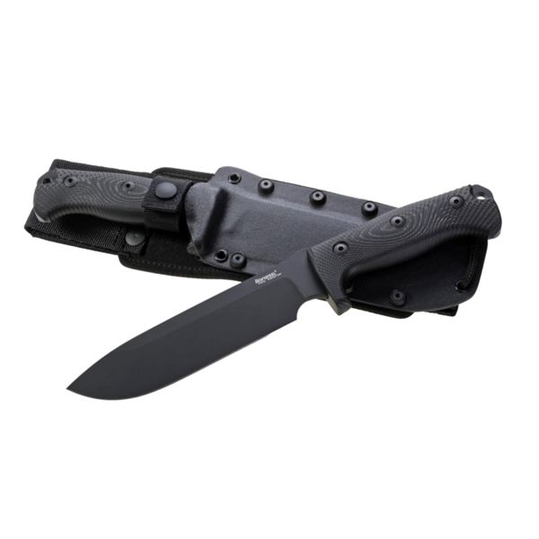 M7 - Fixed knife w/SLEIPNER BLACK bld, BLACK Micarta hdl, cordura/kydex sheath