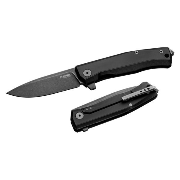 MYTO - Folding knife OLD BLACK M390 bld, BLACK aluminum hdl