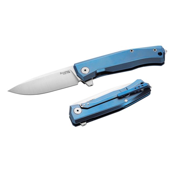 MYTO - Folding knife M390 bld, BLUE Titanium hdl