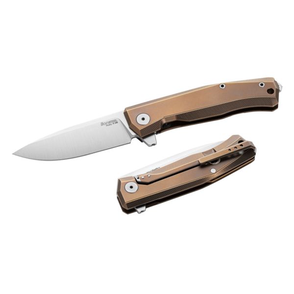 MYTO - Folding knife M390 bld BRONZE Titanium hdl