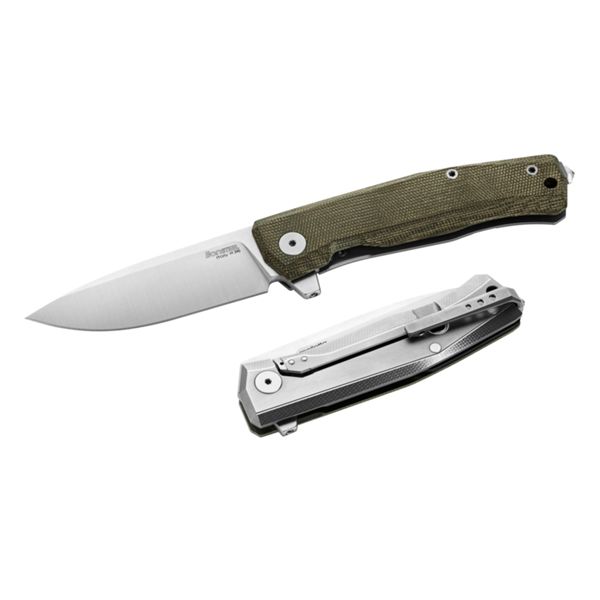 MYTO - Folding knife M390 bld, GREEN Canvas hdl