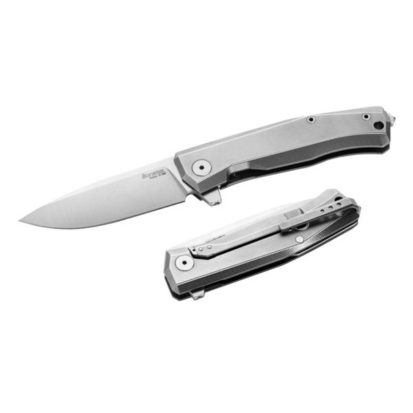 MYTO - Folding knife M390 bld, GREY Titanium hdl