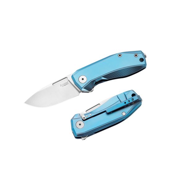 NANO - NANO, Folding knife MagnaCut blade, BLUE Titanium handle