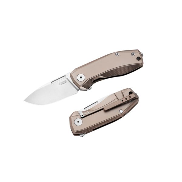 NANO - NANO, Folding knife MagnaCut blade, BRONZE Titanium handle