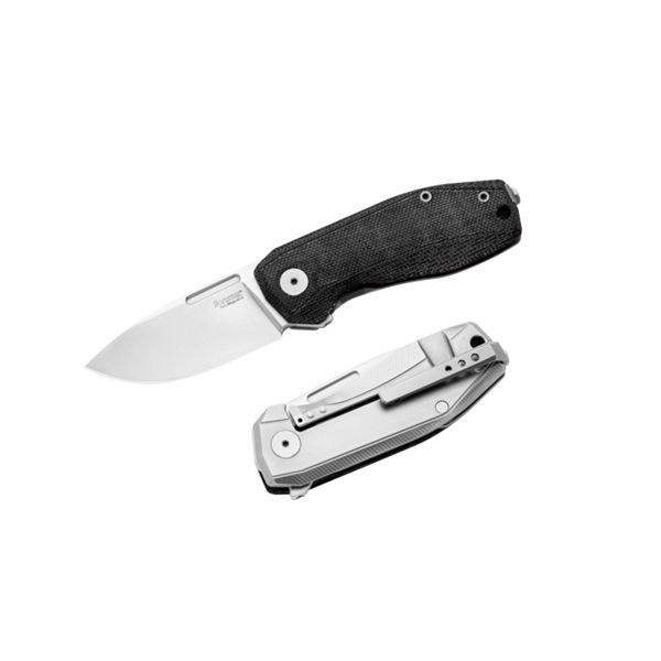 NANO - NANO, Folding knife MagnaCut blade, BLACK Canvas handle