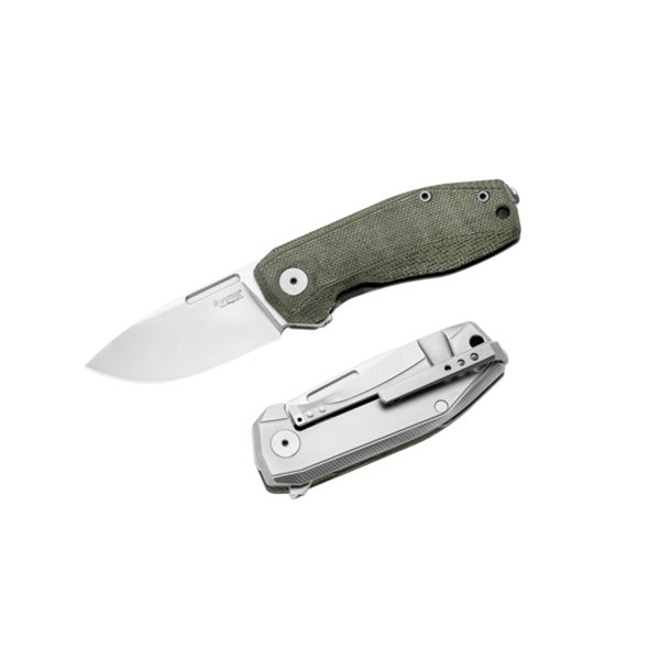 NANO - NANO, Folding knife MagnaCut blade, GREEN Canvas handle