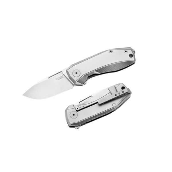 NANO - NANO, Folding knife MagnaCut blade, GREY Titanium handle