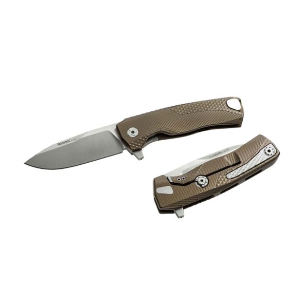 ROK - Solid Titanium knife, RotoBlock, M390 BRONZE w/FLIPPER