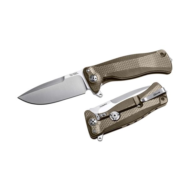 SR11 - SR11 Solid Titanium knife, RotoBlock, Sleipner BRONZE w/FLIPPER