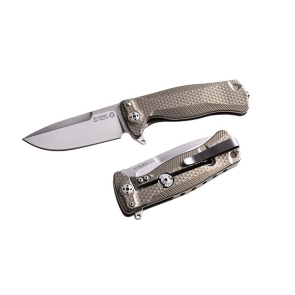 SR22 - Solid Titanium knife, RotoBlock, Sleipner BRONZE w/FLIPPER