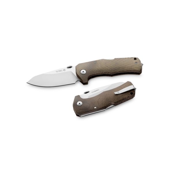 TM1 - Solid LockBack GREEN Micarta handle Sleipner SATIN Blade IKBS