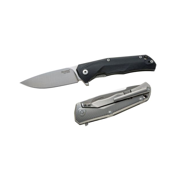 T.R.E. - Folding knife M390 bld, BLACK G10 hdl, IKBS, FLIPPER