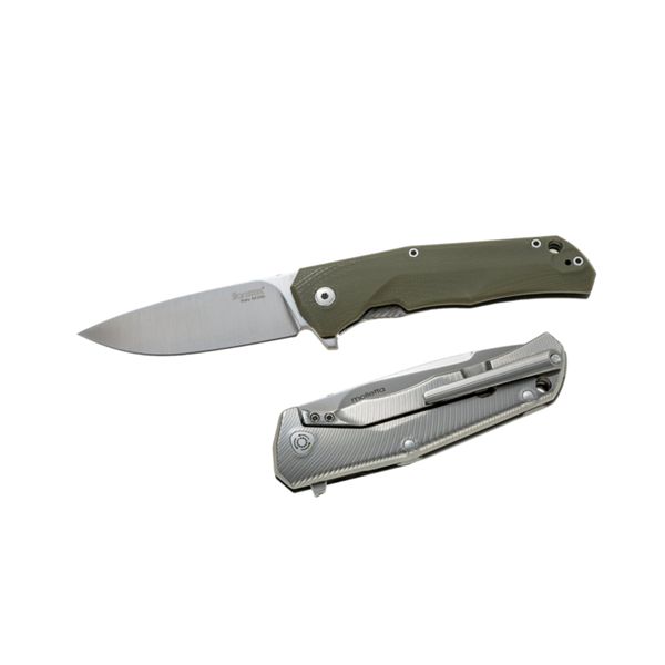 T.R.E. - Folding knife M390 bld, GREEN G10 hdl, IKBS, FLIPPER