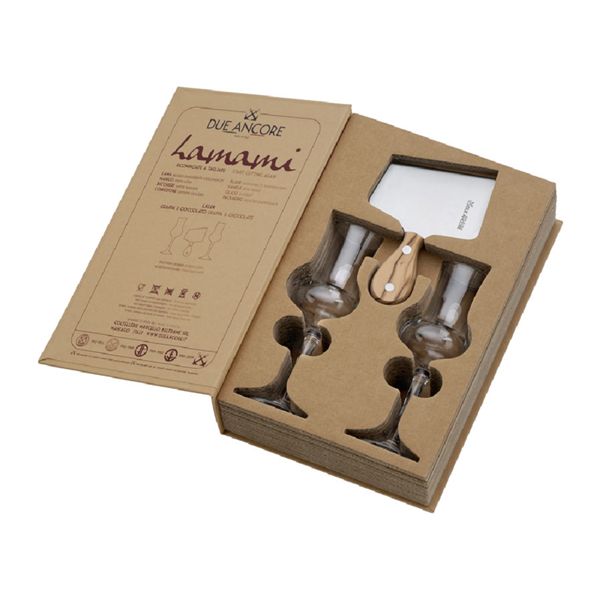 GRAPPA AND CHOCOLATE LAMAMI SET, OLIVE hdl