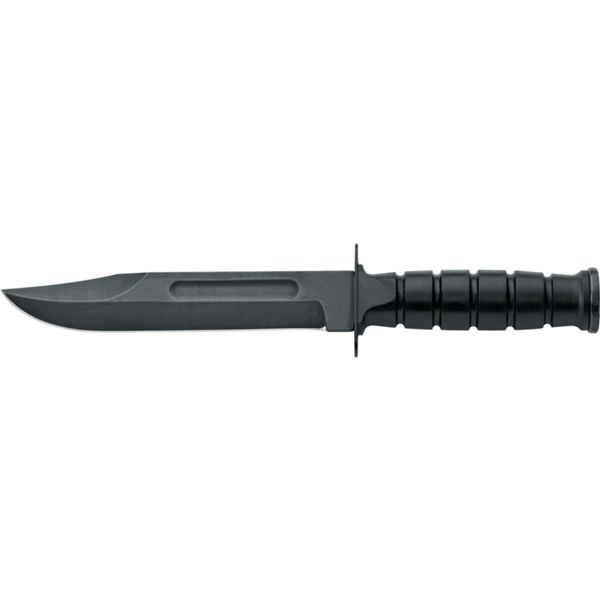 OUTDOOR KNIFE 691, C/S bld, PLASTIC hdl: BLK, +SHEATH