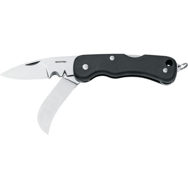 FOLD. KNIFE ELECTRICIAN, S/S bld, PLASTIC hdl: BLK