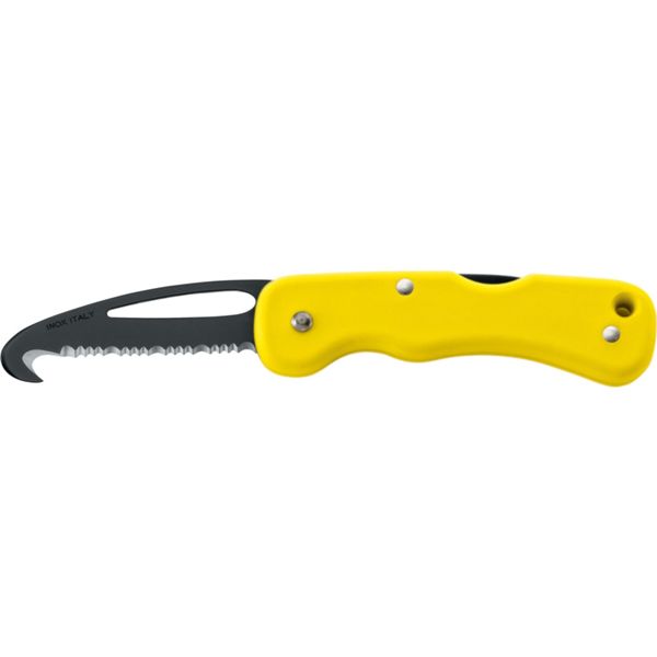 RESCUE FOLD. KNIFE 697 SOS, S/S BLK PTFE bld, PLASTIC hdl: YEL