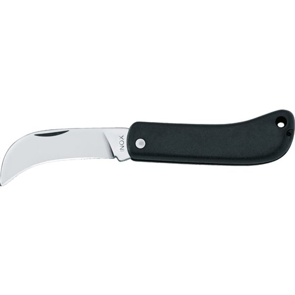 FOLD. KNIFE PRUNING, S/S bld, PLASTIC hdl: BLK