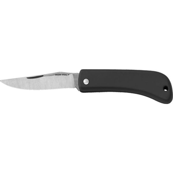 FOLD. KNIFE, S/S bld, PLASTIC hdl: BLK, COLT. CHIUDIBILE M/CO PLASTIC LAMA INOX