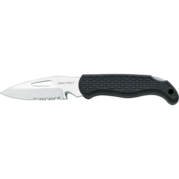 MARINE FOLD. KNIFE A87B, S/S bld, PLASTIC hdl: BLK