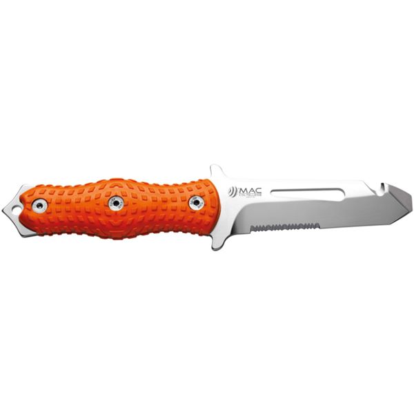 RESCUE KNIFE ALLI, S/S bld 12 CM, PLASTIC hdl: ORG, +SHEATH