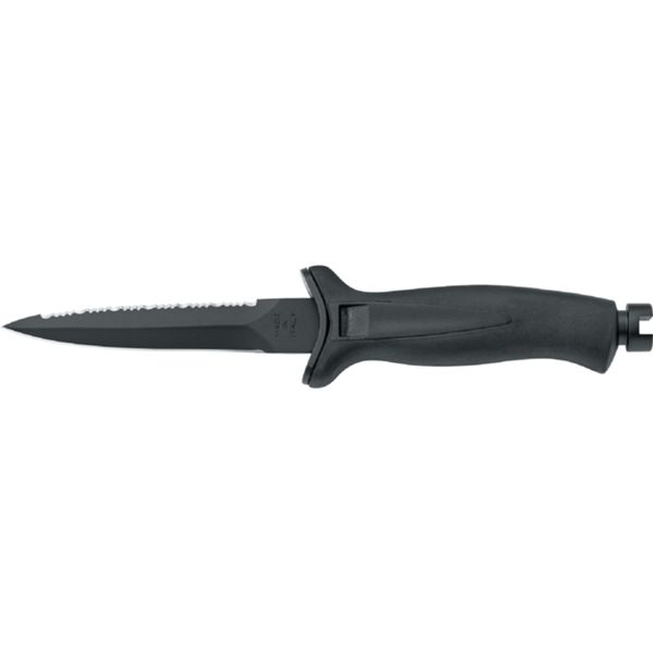 DIVING KNIFE AQUATYS, S/S bld, PLASTIC hdl: BLK/BLK, +SHEATH