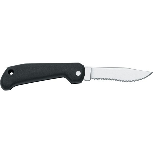 MARINE FOLD. KNIFE B/91, S/S bld, PLASTIC hdl: BLK