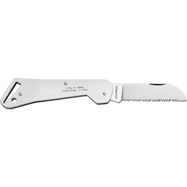 MARINE FOLD. KNIFE B/91, S/S bld, S/S hdl, w/SCHACKLE UNLOCKER, MARLIN SPIKE, BOTTLE OPENER