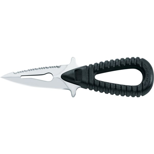 DIVING KNIFE MICROSUB, S/S bld, PLASTIC hdl: BLK, +SHEATH