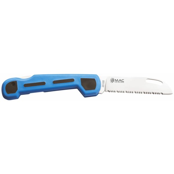 MARINE FOLD. KNIFE SKIPPY, S/S bld, PLASTIC hdl: BLK/BLU