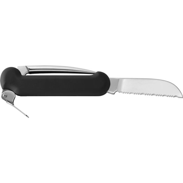 MARINE FOLD. KNIFE SAILOR, S/S bld w/MARLIN SPIKE, PLASTIC hdl: BLK