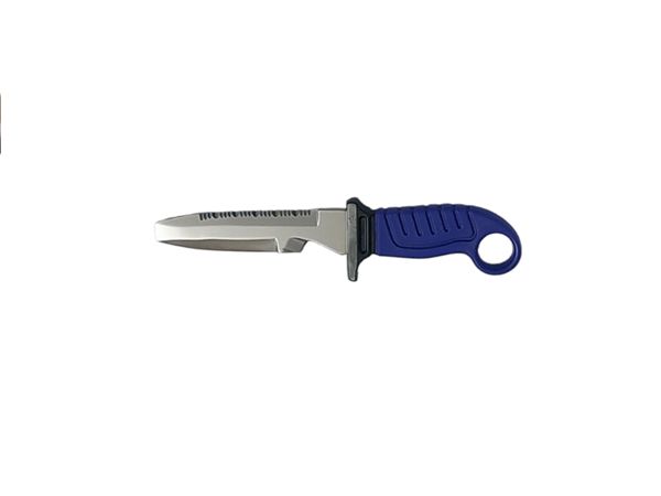 DIVING KNIFE SQUALO, S/S bld 13 CM, PLASTIC hdl: PRP, +SHEATH, +RUBBER RING SPARE PART