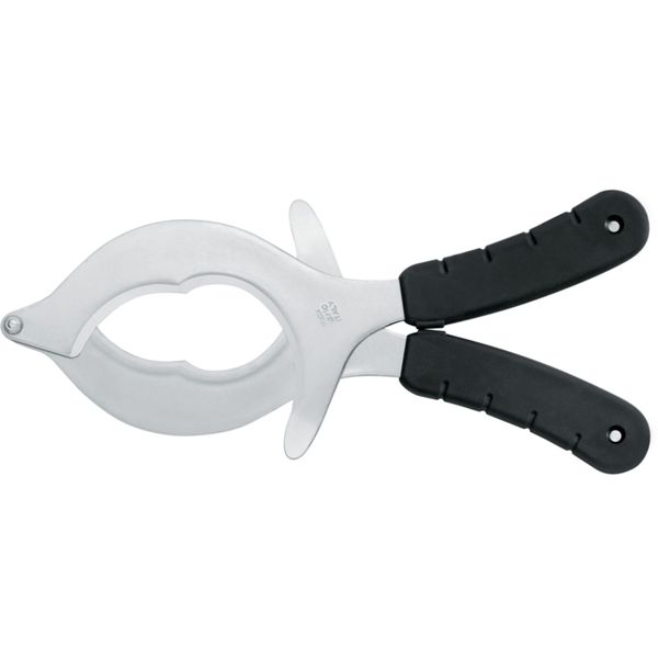 SEA URCHIN CUTTER, S/S bld, PLASTIC hdl: BLK