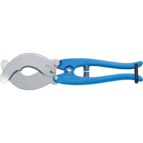 SEA URCHIN CUTTER FOLLETTO, S/S bld FOLLETTO, PLASTIC hdl: BLU