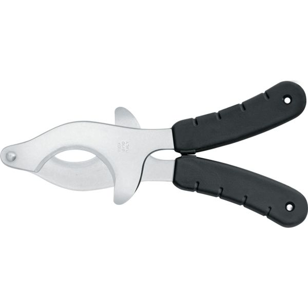 SEA URCHIN CUTTER, S/S bld, PLASTIC hdl: BLK