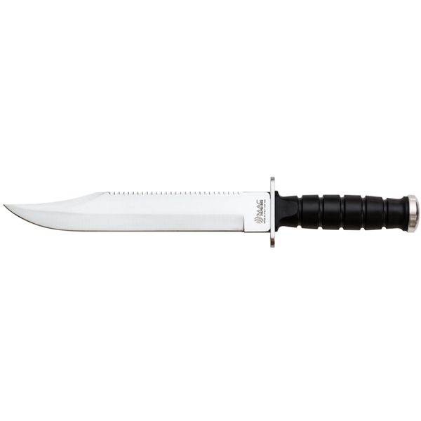 OUTDOOR KNIFE XJ24, S/S bld, PLASTIC hdl: BLK, +SHEATH