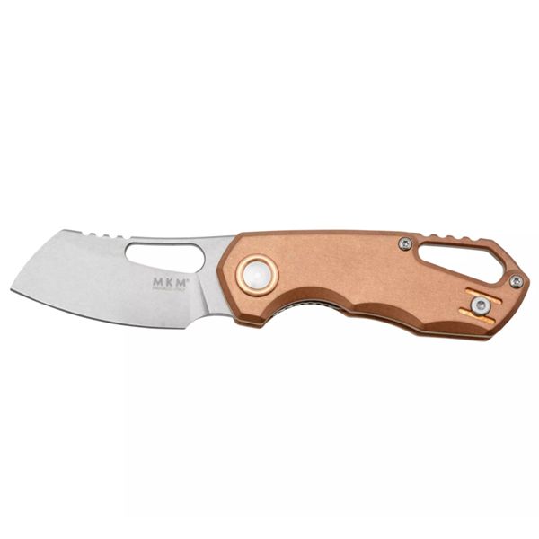 MKM ISONZO-M390 SW CLEAV.BL.-COPPER hdl, POLISHED HARDWARE - COOPER SPACER + RING