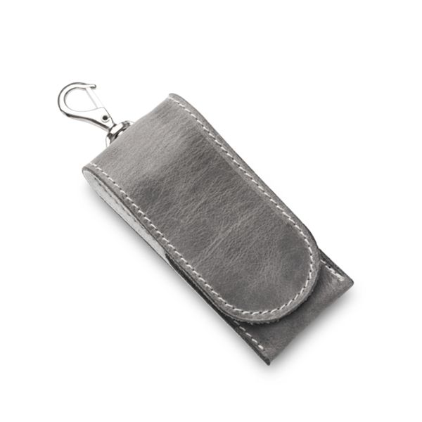 MKM LEATHER TOOL POUCH – GREY/WHITE 100% VEGETABLE TANNED LEATHER IN TUSCANY - ITALY