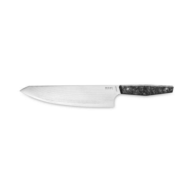 MKM PRIMA – GYUTO KITCHEN KNIFE, 20 CM TAKEFU SPG2, +DPS 65 LAYERS bld, DARK MATTER BLK CF hdl, LIMITED EDITION