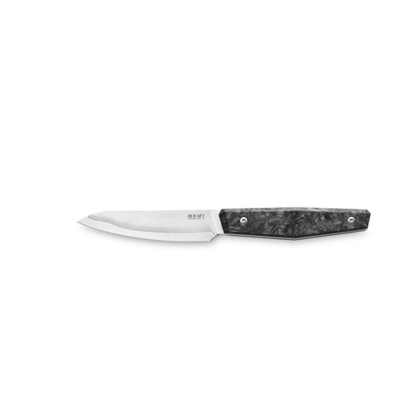 MKM PRIMA – PARING KITCHEN KNIFE, 9,5 CM TAKEFU, SPG2+DPS 65 LAYERS bld, DARK MATTER BLK CF hdl, LIMITED EDITION