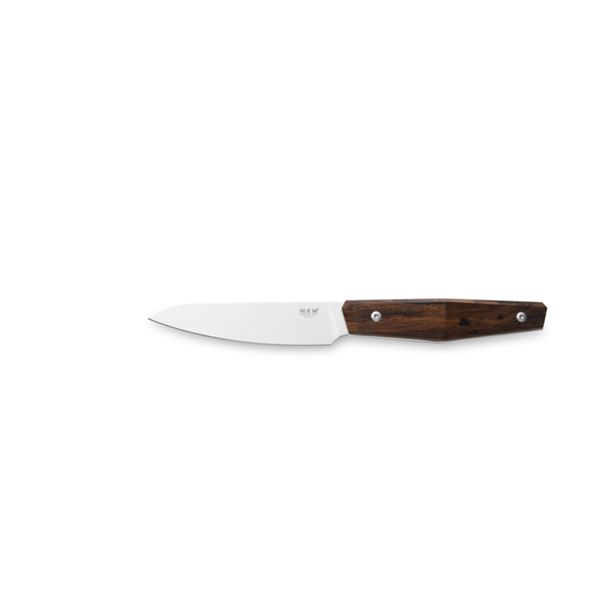 MKM PRIMA – PARING KITCHEN KNIFE, 9,5 CM X50CrMoV15, SATIN S/S bld, ZIRICOTE WOOD hdl