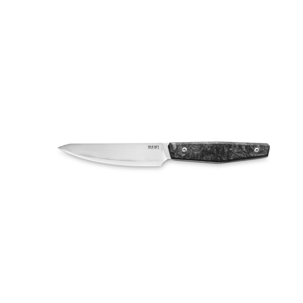 MKM PRIMA – STEAK KNIFE, 10,5 CM TAKEFU SPG2, +DPS 65 LAYERS bld, DARK MATTER BLK CF hdl, LIMITED EDITION