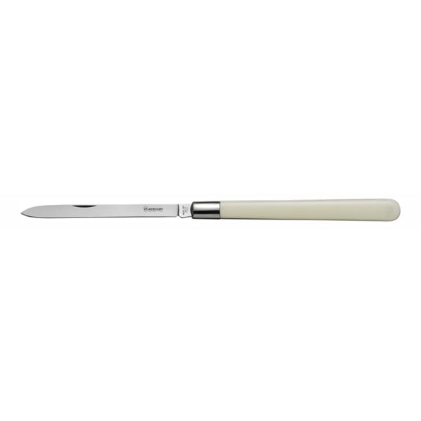 TASTING KNIFE - ONLY BLADE - PLAIN EDGE, IVORY PLASTIC hdl - 14 CM , SINGLE BOX PACKAGE