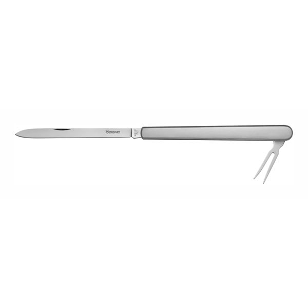 TASTING KNIFE - BLADE + FORK - PLAIN EDGE, S/S hdl - 14 CM , SINGLE BOX PACKAGE